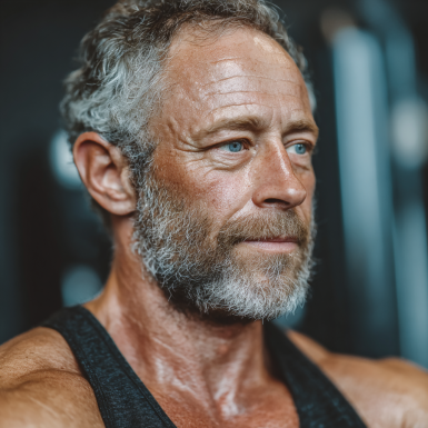 Літні люди займаються в групі